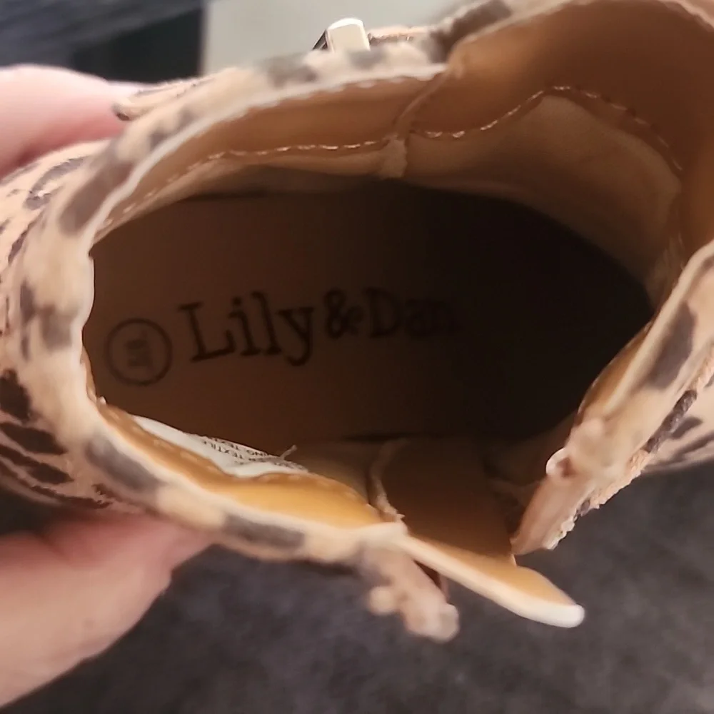 Lily & Dan Toddlers leopard Ankle Boots